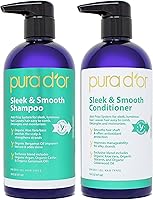 PURA D'OR Sleek & Smooth Shampoo and Conditioner Set — image 1