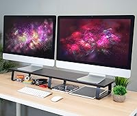 Mount-It! 39″ Extra Long Dual Monitor Stand Riser — image 6