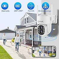 CKK 2K Dual Lens PTZ Security Camera System with 10″ LCD and 1TB HDD — image 2