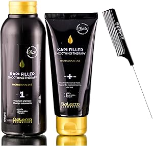 Salerm Cosmetics KAPS Filler Smoothing Therapy Kit - 18oz Shampoo + 6oz Mask Review