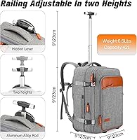 Lumesner 17-inch Rolling Backpack — image 4