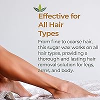 Nature's Sugar Wax Sugaring Paste for Legs, Back, Arms, Chest (1 All Purpose, 1 Firm) — image 8