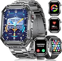 LIGE Military Smart Watch for Men, 1.96″ HD Screen, Bluetooth Calling, Fitness Tracker, 5ATM Waterproof — image 1