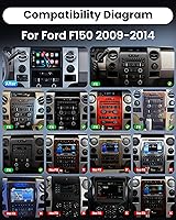 Fortdows Car Radio for Ford F150 2009-2014, 9-inch Touchscreen with Wireless CarPlay & Android Auto — image 2