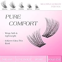 VEYESBEAUTY Lash Clusters Individual Eyelash Extensions 8-16mm Mixed Length — image 4