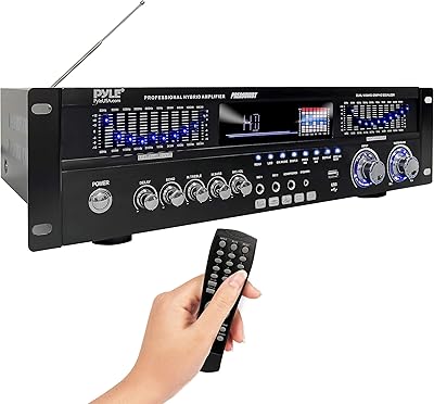 Pyle PREA90WBT 6-Channel Bluetooth Hybrid Home Amplifier