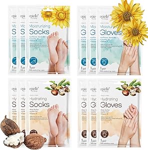 Epielle Hydrating & Moisturizing Hand & Foot Masks 12 Pairs Review