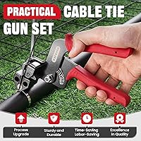 DAFONSO Stainless Steel Cable Tie Gun Kit 100PCS 304 Heavy Duty Metal Zip Ties 200LBS — image 2