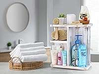 Sorbus 360° Makeup Organizer - Grey Rustic Wood — image 4