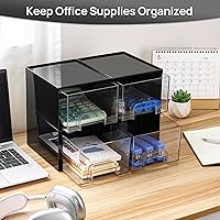 Vtopmart Black Small Stackable Storage Drawers — image 5