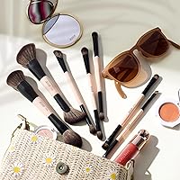 Jessup 7pcs Double Sided Makeup Brushes Set – Peach Dust — image 7