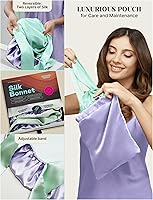 Wonder Family Real Silk Bonnet for Sleeping – Lavender — image 3