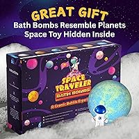 EvolutionUSA Space Bath Bombs for Kids - 6 Pack with Hidden Toy — image 4