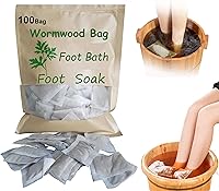 AMTOOCH Mugwort Herb Foot Soak Powder 100 Bags — image 1