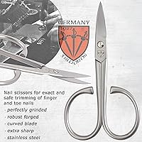 3 Swords Germany Solingen Stainless Steel Curved Nail Scissors — image 2