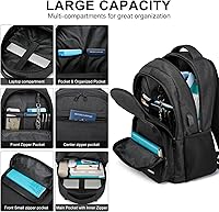 Kamater School Backpack for Teen Boys & College Students 15.6 Inch Laptop Backpack — image 2
