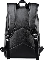 weiatas Black Leather Laptop Backpack — image 3