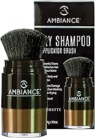 Ambiance Natural Dry Shampoo Powder & Brush for Dark Hair - Brunette Tinted — image 1
