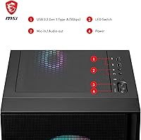 MSI MAG Forge 321R Airflow Gaming PC Case — image 7