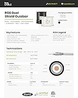 TRUECABLE RG6 Outdoor Dual Shield Coaxial Cable, 1000ft — image 5