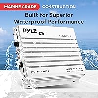 Pyle PLMRA402 400W 4-Channel Marine Amplifier — image 2