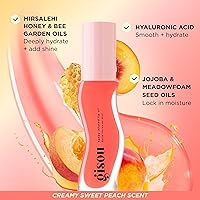 Gisou Honey Infused Hydrating Lip Oil Bee-lini Peach 0.27oz — image 4