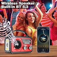 ZZMICHP 16000mAh Hand Crank Emergency Weather Radio — image 7