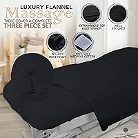 London Linens Extra Thick 3 Piece Massage Table Sheets Set - Lilac — image 4