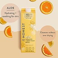 The Honest Company 2-in-1 Cleansing Shampoo + Body Wash Refill | Citrus Vanilla Refresh 32 fl oz — image 2
