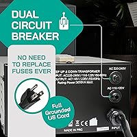 LiteFuze LT-3000UD Voltage Converter Transformer — image 8