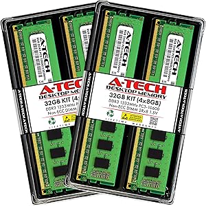 A-Tech 32GB Kit (4x8GB) DDR3 1333MHz PC3-10600 RAM Review