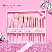 Jessup 14-Piece Pink Makeup Brush Set — image 2
