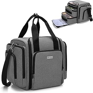 BAFASO Travel Makeup Bag with 4 Removable Pouches, Gray Review