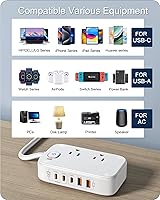 KWRNVO 7-in-1 Power Strip with 65W PD USB-C Charging — image 4
