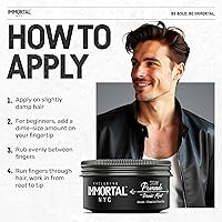 Immortal NYC Iconic Men Cream Pomade - Flex Medium/Strong Hold 5.07oz — image 5