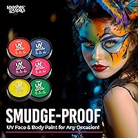 Splashes & Spills Water Activated UV Black Light Face and Body Paint - 6 Color Pack — image 2