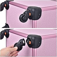 Byootique 2in1 Nail Polish Organizer Rolling Makeup Train Case (Pink) — image 5
