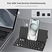 CACOE X62 Wireless Foldable Keyboard with Stand — image 2