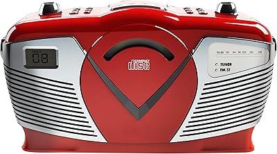 PROSCAN PRCD212 Retro Portable CD Boombox with AM/FM Radio