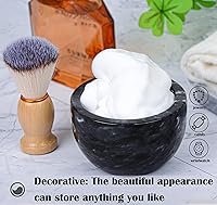 Aisiming Marble Shaving Bowl - Black Grey — image 4