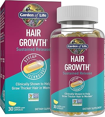 Garden of Life Hair Growth DuoCaps for Women and Men, 30ct
