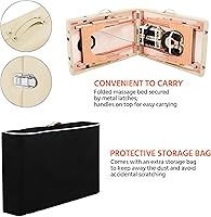 Topeakmart Portable Massage Table, Cream — image 5