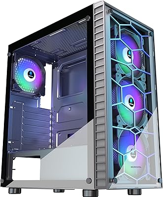 MOROVOL R7 ATX Gaming PC Case