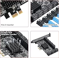 YBBOTT PCIe SATA Expansion Card 16 Ports — image 4
