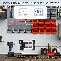 CCCEI Heavy Duty Power Strip with USB Ports — image 2