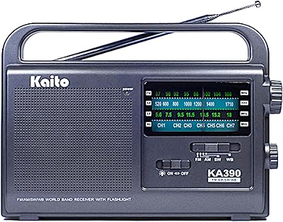Kaito KA390 Portable AM/FM Shortwave NOAA Weather Radio