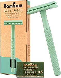 Bambaw Stainless Steel Safety Razor with 5 Blades - Mint Green Review
