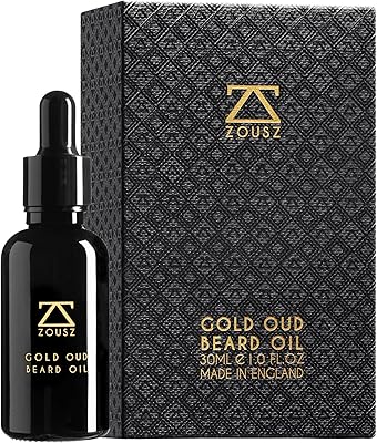 ZOUSZ Gold Oud Beard Oil for Men 30mL