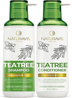 Naturavis Tea Tree Oil and Mint Shampoo and Conditioner Set
