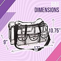 Casemetic Clear Tote Travel Bag with 6 External Pockets — image 7